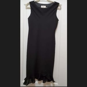 Black sleeveless cocktail dress